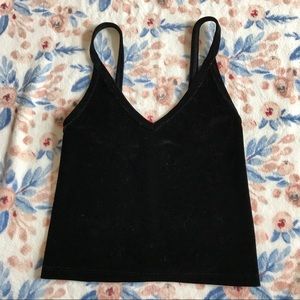 Velvet Cropped Tank